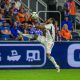DeAndre Yedlin settles ball against Santos Laguna. Photo Courtesy of Rob Moore